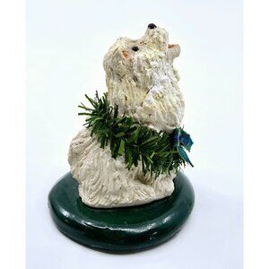 Byers Choice 1993 The Carolers Dog Figurine white dog
